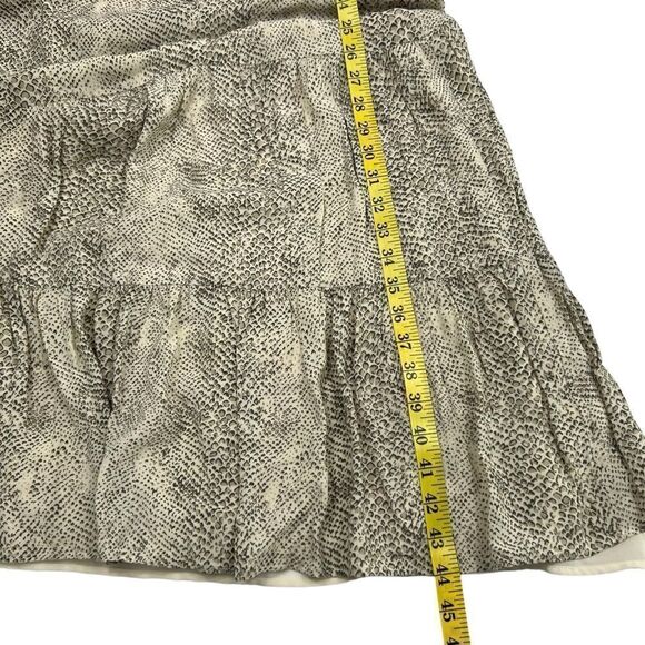 Rails Adora Snake Print Cream Tiered Midi Dress Size Small - Picture 7 of 10